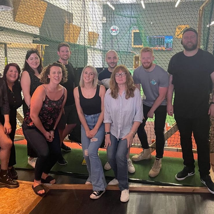 Atelier Studios team gathered on team day out.