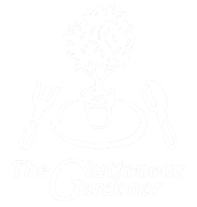 White Gluttonous Gardener logo.